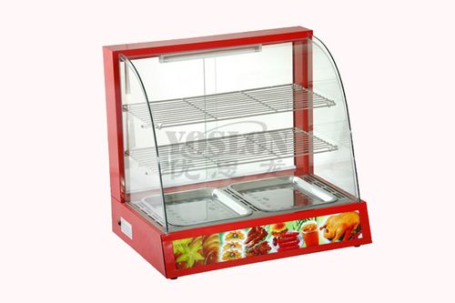 休闲食品加工设备-优思龙牌弧形电热保温柜yelw-660r-休闲食品加工